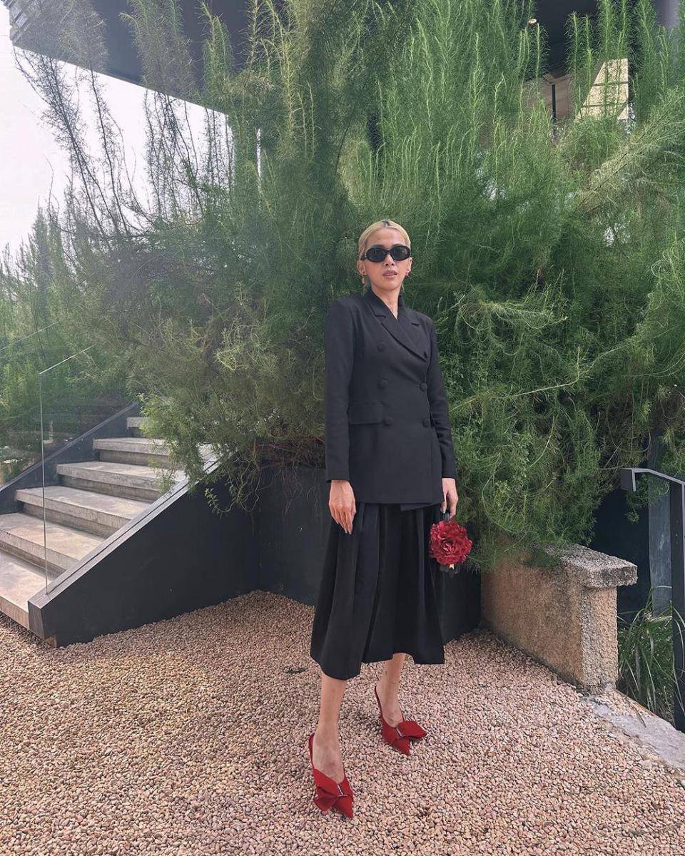 OOTD rok untuk office wear (Instagram.com/cindykarmoko)