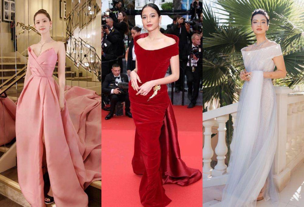 OOTD Artis di Cannes Film Festival 2024 (instagram.com/yoona__lim | instagram.com/claudiobelazario | instagram.com/ralineshah)
