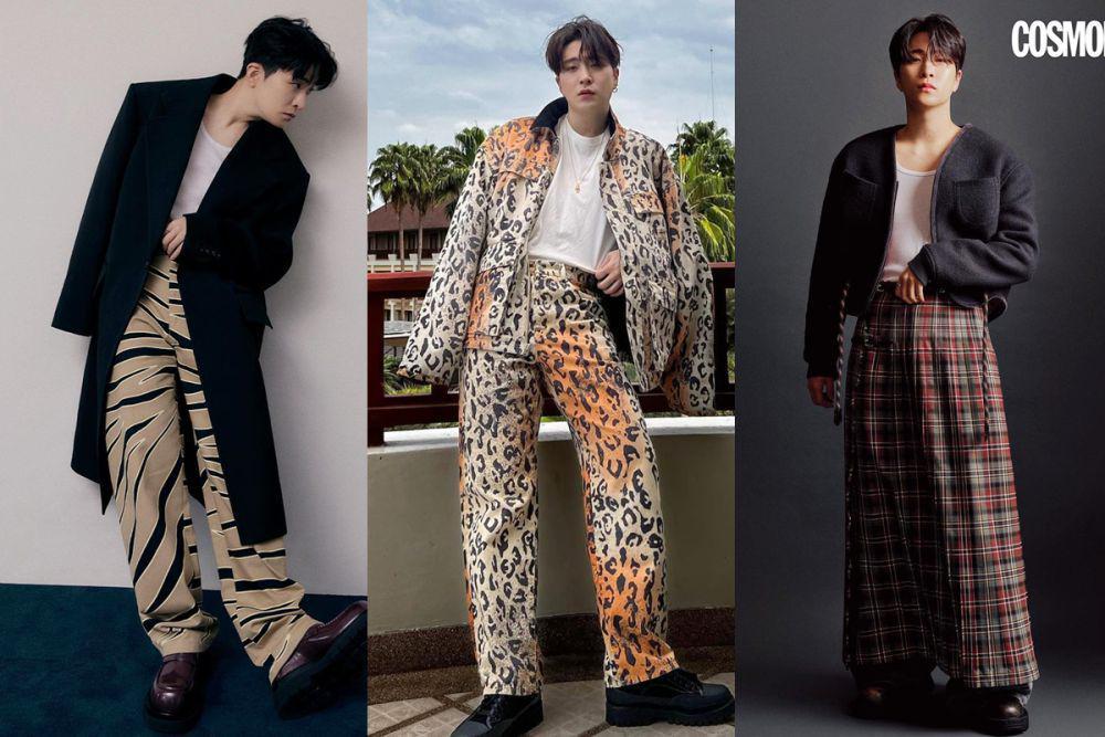 7 Inspirasi OOTD Ragam Motif ala Youngjae GOT7, Super Eksentrik!