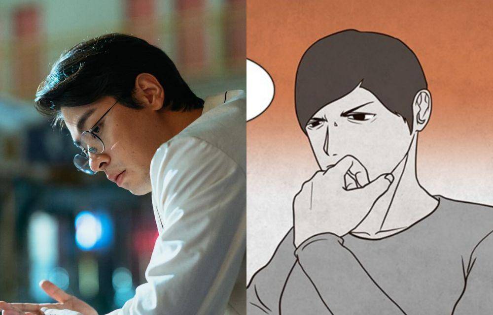 Drama The 8 Show vs Webtoon Money Game & Pie Game (dok. Netflix/The 8 Show | dok. Webtoon/Pie Game)