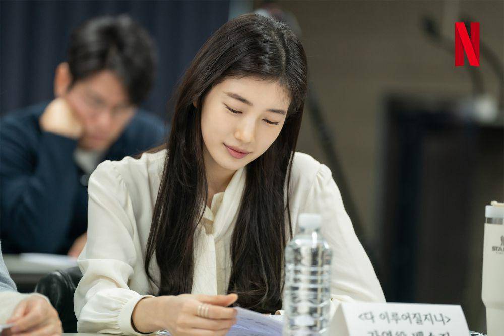 Bae Suzy Script Reading Drakor All The Love You Wish For (x.com/netflixkcontent)