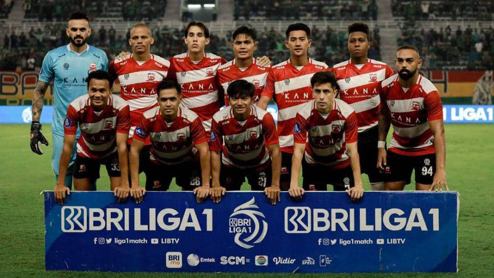 Skuat Madura United FC di Liga 1 2023/2024. (instagram.com/maduraunited.fc)