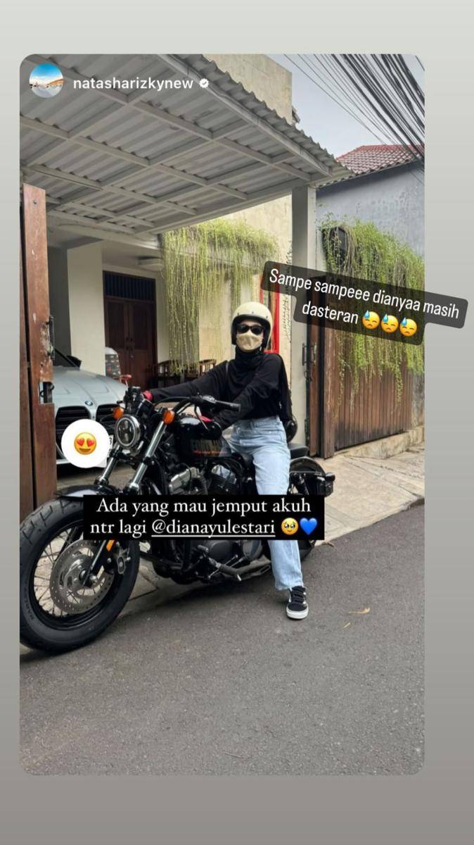 potret Natasha Rizky dan Dian Ayu motoran bersama seharian (instagram.com/dianayulestari)