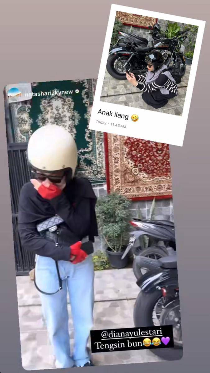 potret Natasha Rizky dan Dian Ayu motoran bersama seharian (instagram.com/dianayulestari)