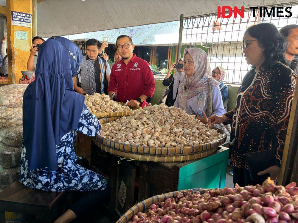 KPPU Sidak Harga Bawang Putih di Pasar Beringharjo, Ini Hasilnya