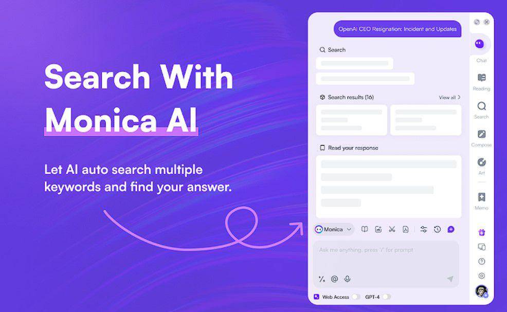 cuplikan AI Monica (dok. Chrome Store/Monica)