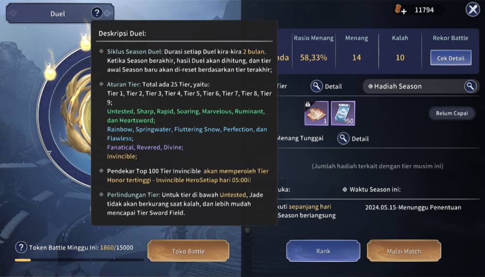 Tier Duel Arena di Moonlight Blade M (dok. VNGGames International/Moonlight Blade M)
