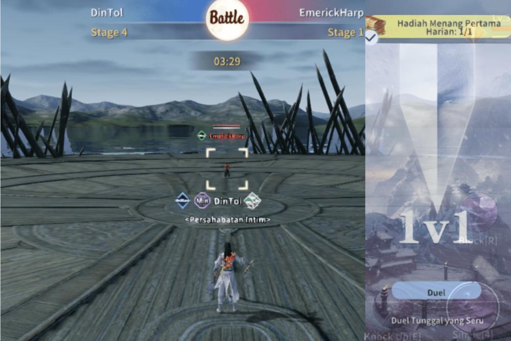 3 Fakta Duel Arena 1 vs 1 di Moonlight Blade M, Serunya PvP!