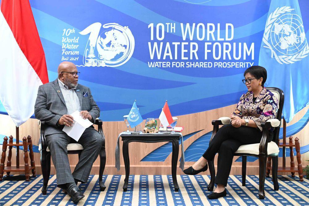 Bertemu Presiden SMU PBB, Menlu Retno Bahas Isu Palestina