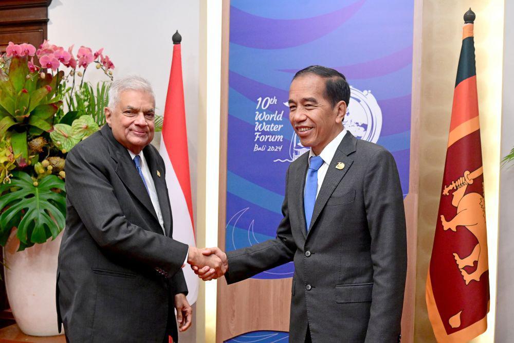 Jokowi Bertemu Presiden Sri Lanka, Bahas Pengelolaan Sumber Daya Air