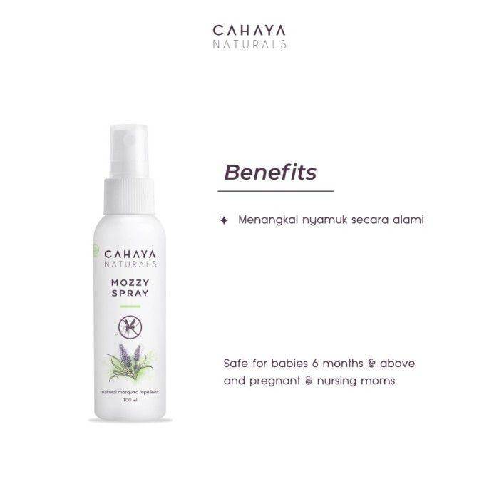 Cahaya Naturals Mozzy Spray Natural Mosquito Repellent (tokopedia.com/thebabyshopofficialshop)