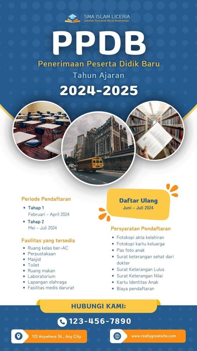 brosur penerimaan siswa baru (canva.com)