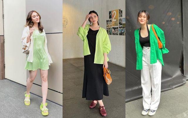 10 OOTD Nuansa Hijau Adifa Nadira, Semuanya Modis!