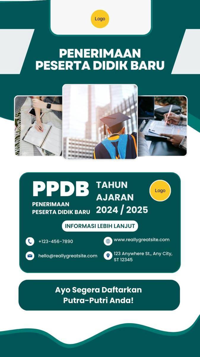 brosur penerimaan siswa baru (canva.com)