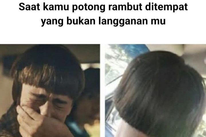 7 Meme Cukur Rambut yang Berakhir Acakadut