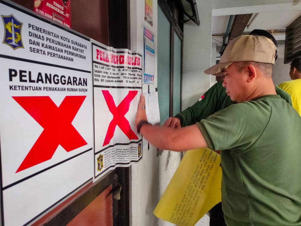 Tak Bayar Sewa, 16 Unit Rusunawa Romokalisari Surabaya Disegel