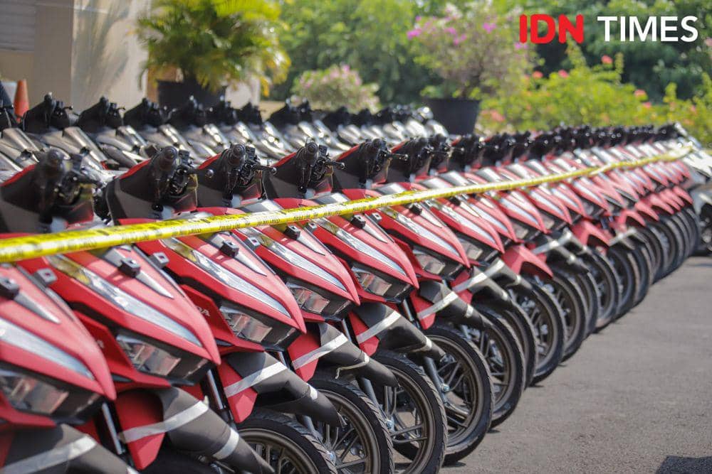 Penampakan 80 Motor Bodong di Jateng yang Nyaris Dijual ke Vietnam