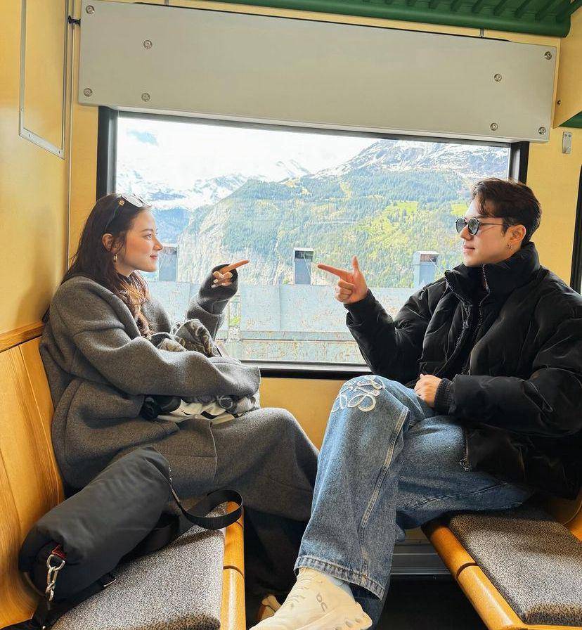 potret Baifern Pimchanok dan Nine Naphat liburan di Swiss (instagram.com/naphat_nine)