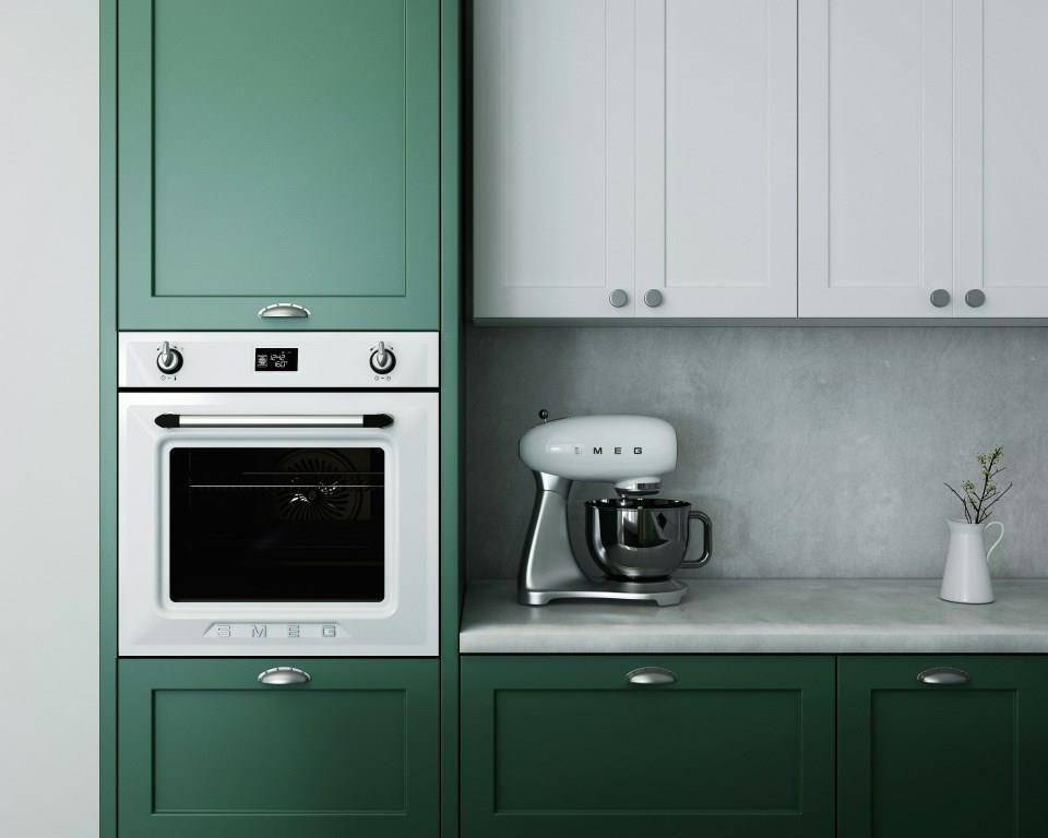ilustrasi kabin dapur berwarna hijau (unsplash.com/Kam Idris)