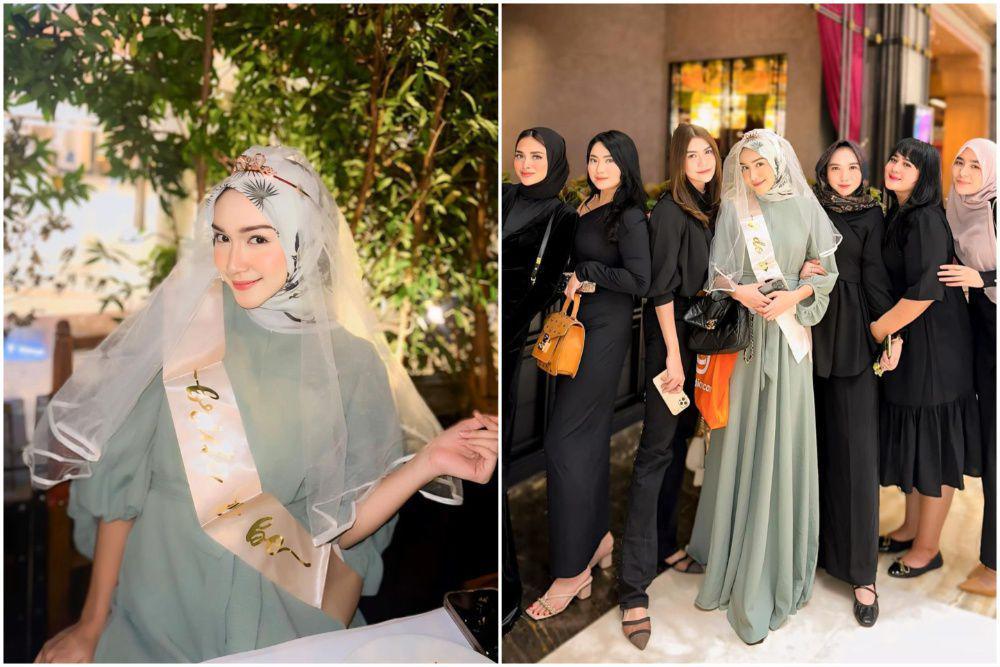 8 Potret Bridal Shower Melody Prima, Surprise dari Sahabat!