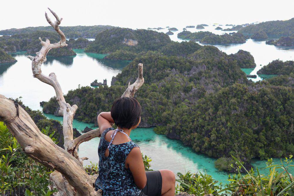 Melihat Misool dari Puncak Harfat (Dok.Pribadi/Natalia Indah)