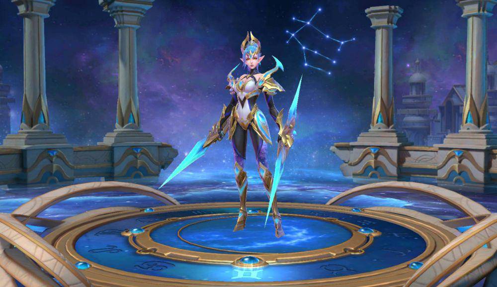 tampilan skin Karina Gemini - Halo (dok. Moonton/Mobile Legends)