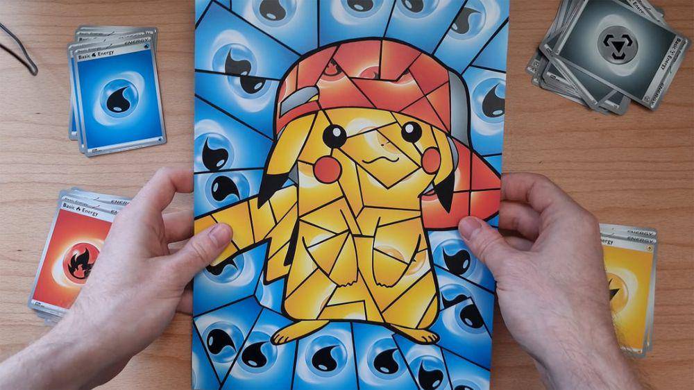 potret koleksi Pikachu (reddit.com/user/CustomKirby)