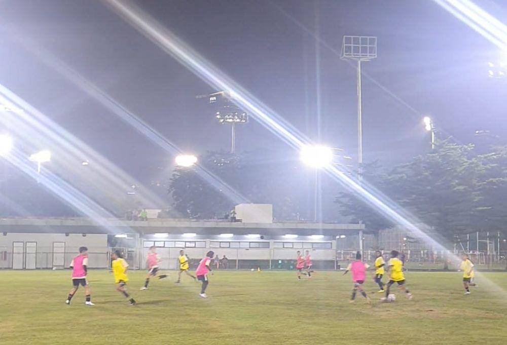 Latihan Timnas Wanita U-17, Rabu (22/5/2024). (IDN Times/Tino).