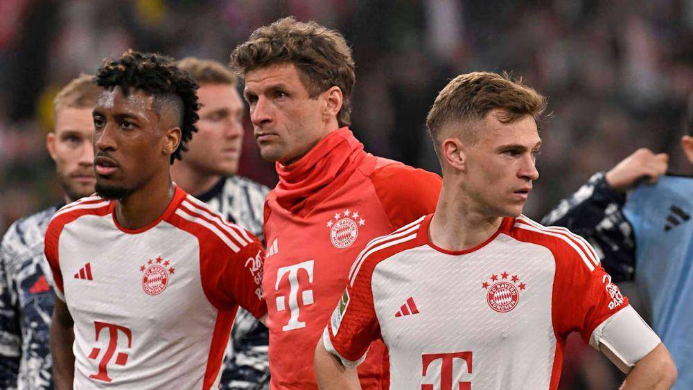 reaksi pemain Bayern Munich usai dikalahkan Borussia Dortmund di Bundesliga 2023/2024 (fcbayern.com)