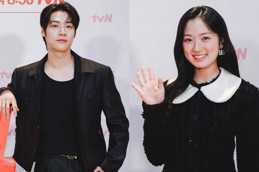 Lee Seung Hyub dan Kim Hye Yoon saat konferensi pers drama Lovely Runner (instagram.com/tvn_drama)
