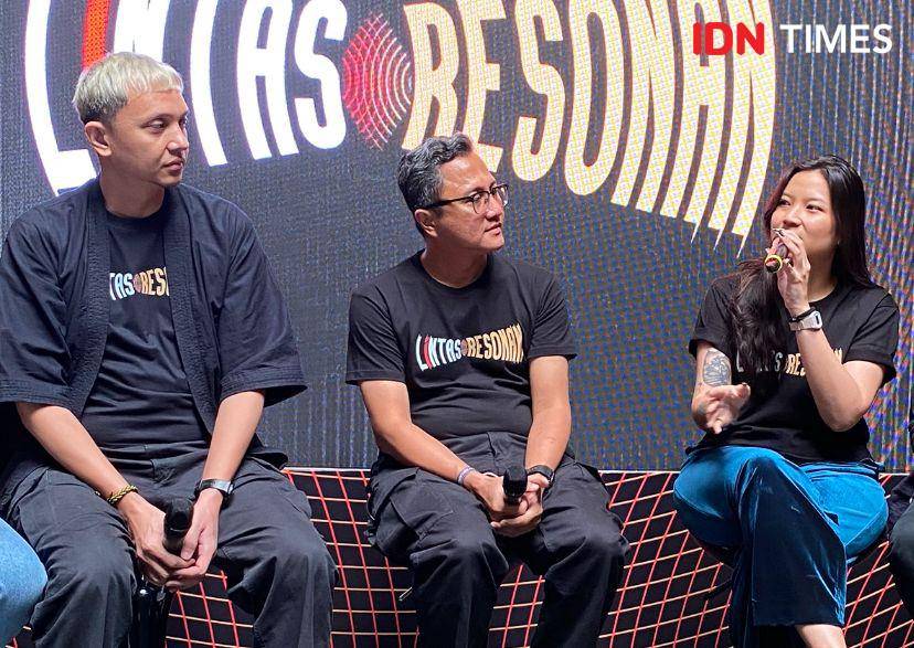 potret presscon Lintas Resonan di kawasan Jakarta Pusat, Rabu (22/5/2024) (dok. IDN Times/Rani Asnurida)