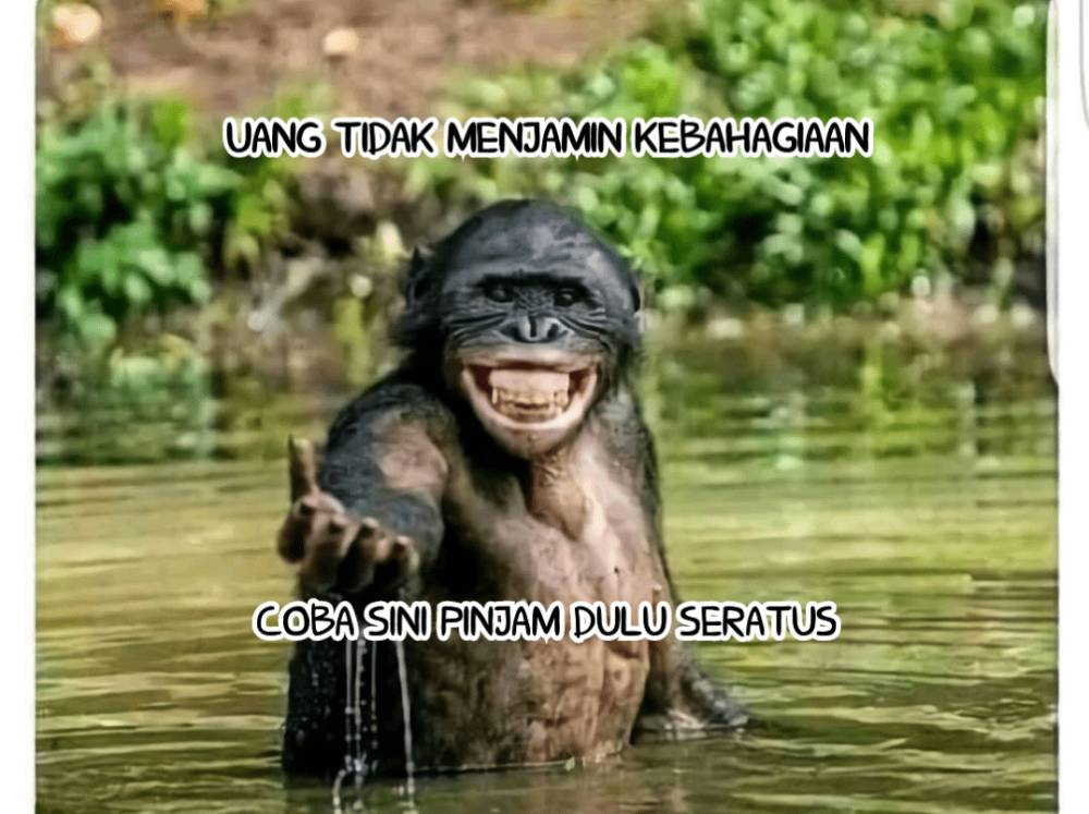 meme uang gak menjamin kebahagiaan (dok. pribadi/Iip Afifullah)