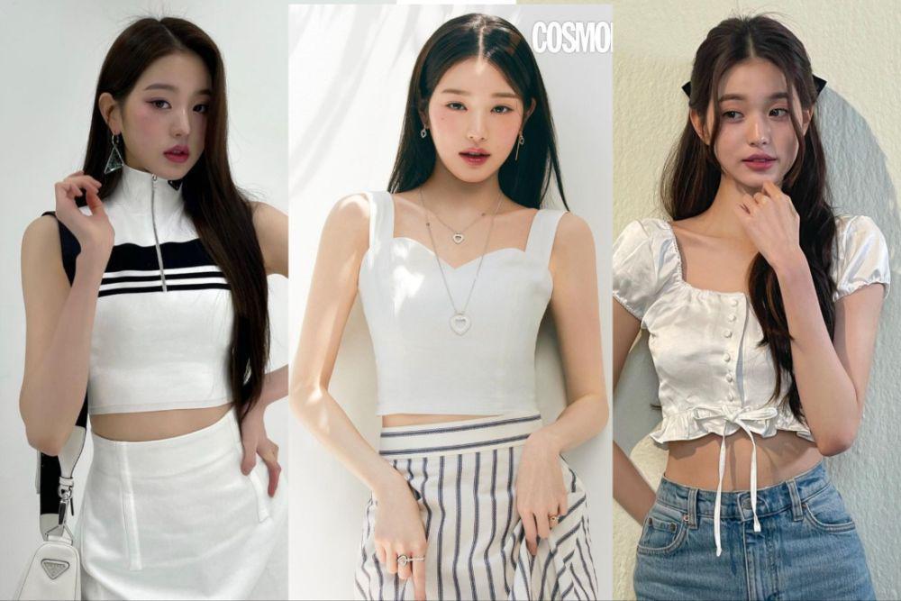 10 Padu Padan Atasan Putih ala Wonyoung IVE yang Modis Abis!