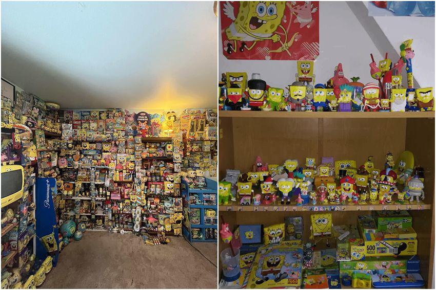8 Potret Barang Koleksi SpongeBob, Seruangan Penuh Warna Kuning!
