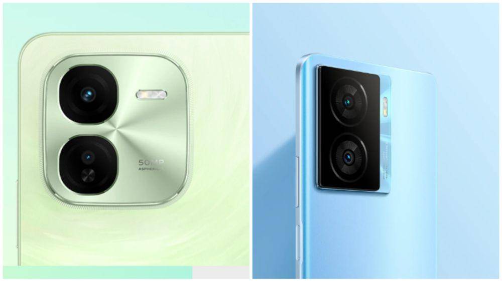modul kamera iQOO Z9x (kiri) dan iQOO Z7x (kanan) (iqoo.com)