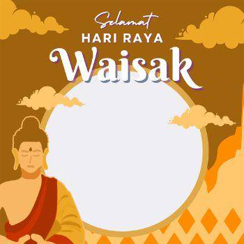 Twibbon hari raya Waisak 2024 (Twibonnize.com/OSIS SMA Buddhis Bodhicitta)