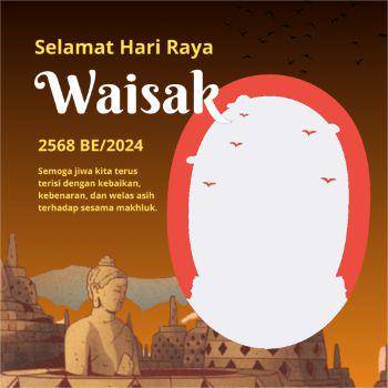 Twibbon hari raya Waisak 2024 (Twibonnize.com/King El)
