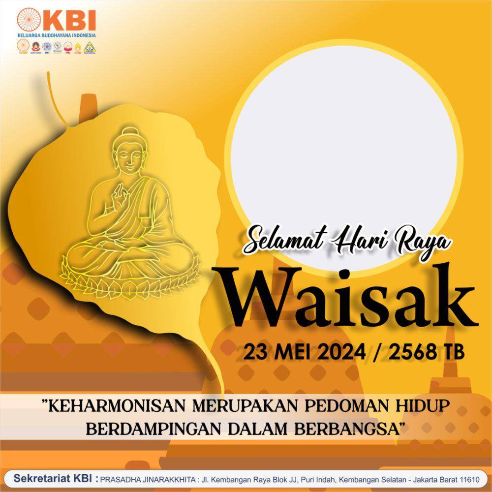 Twibbon hari raya Waisak 2024 (Twibonnize.com/Eko_27)