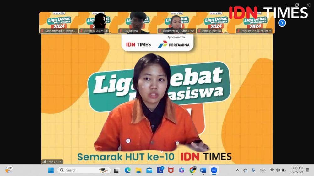 Duel Itenas menghadapi ITB pada penyisihan Liga Debat Mahasiswa IDN Times (dok IDN Times)