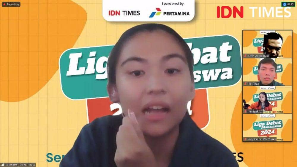Duel Itenas menghadapi ITB pada penyisihan Liga Debat Mahasiswa IDN Times (dok IDN Times)