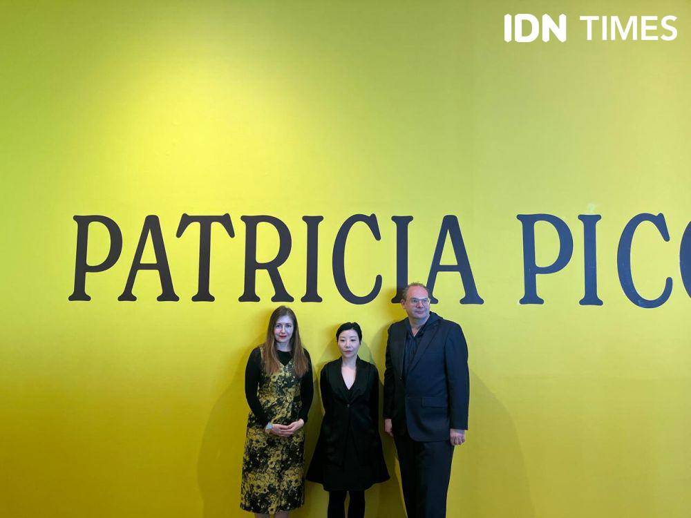 Preview media pameran Patricia Paccinini: CARE pada Selasa (21/5/2024) di Museum MACAN, Jakarta Barat (IDN Times/Nisa Zarawaki)