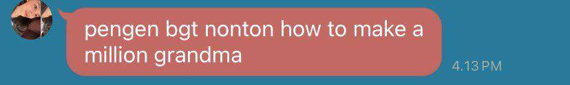 chat lucu salah sebut How to Make Millions Before Grandma Dies (x.com/princessahengg)