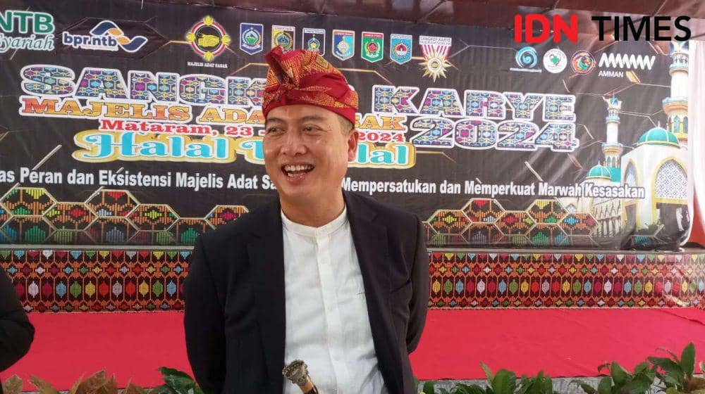 Jubir Kemlu Lalu Muhamad Iqbal. (IDN Times/Muhammad Nasir)
