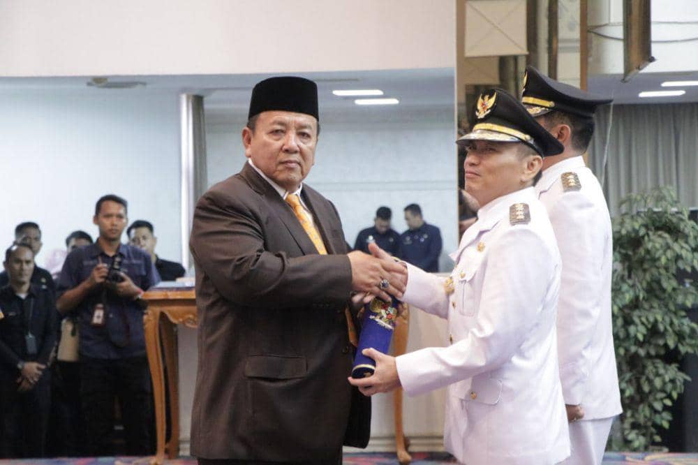 Pelantikan dan pengukuhan Pj Bupati Mesuji dan Tulang Bawang Barat. (Dok. Pemprov Lampung).