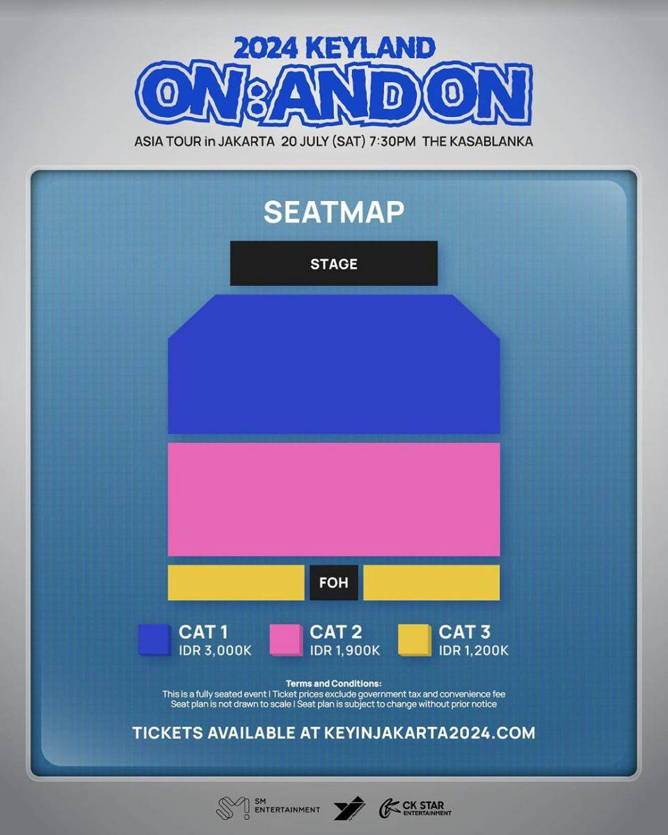 harga tiket konser KEY SHINee (instagram.com/ckstar.id)