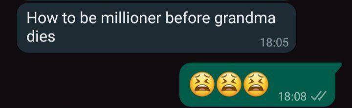 chat lucu salah sebut How to Make Millions Before Grandma Dies (x.com/fourthunecookie)