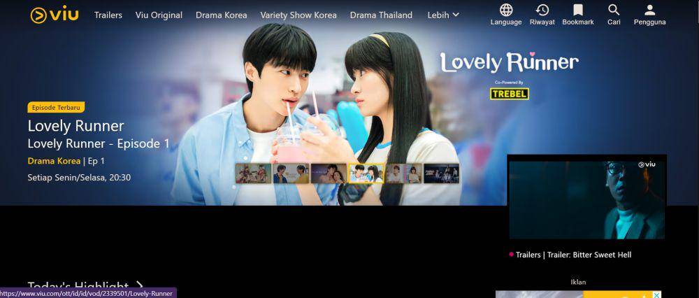 tampilan Viu (dok. Viu)