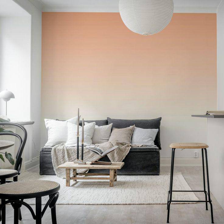 dekorasi ruangan dengan warna ombre (happywall.com)