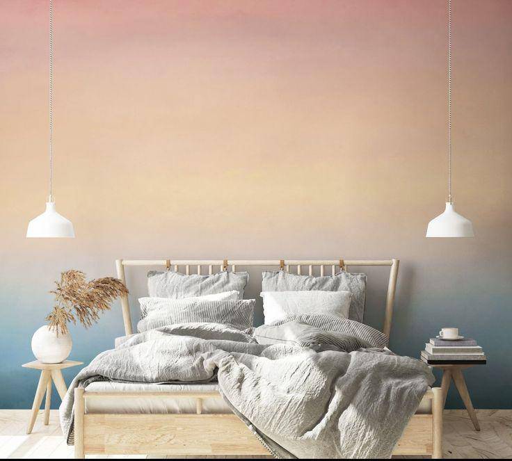 dekorasi ruangan dengan warna ombre (eazywallz.com)
