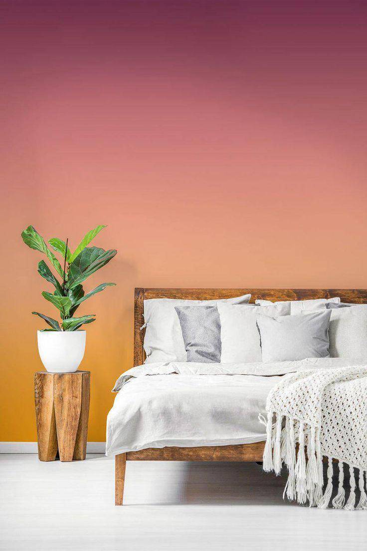 dekorasi ruangan dengan warna ombre (eazywallz.com)